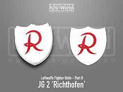 Kitsworld SAV Sticker - Luftwaffe Fighter Units - JG 2 'Richthofen' 